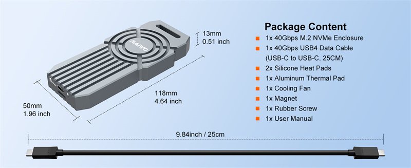 MAIWO-K1719-USB4-40Gbps-M2-NVMe-SSD-Aluminum-Alloy-Gehaumluse-externes-M2-Gehaumluse-kompatibel-mit--2004942-7